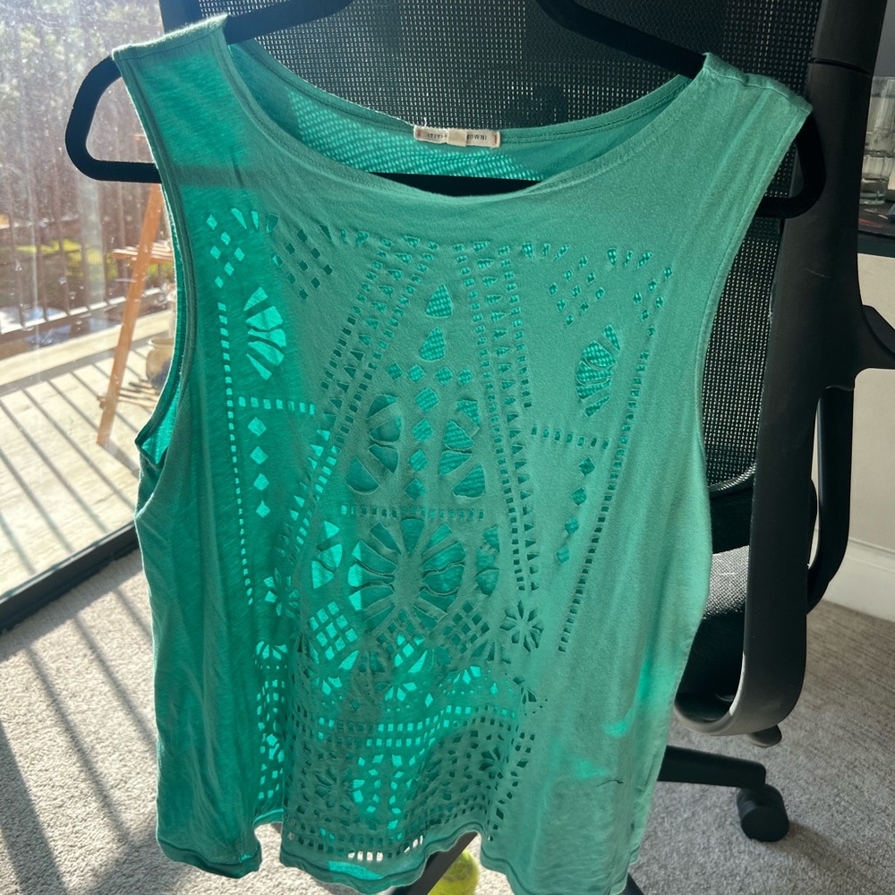 Teal Sleeveless Women's Top